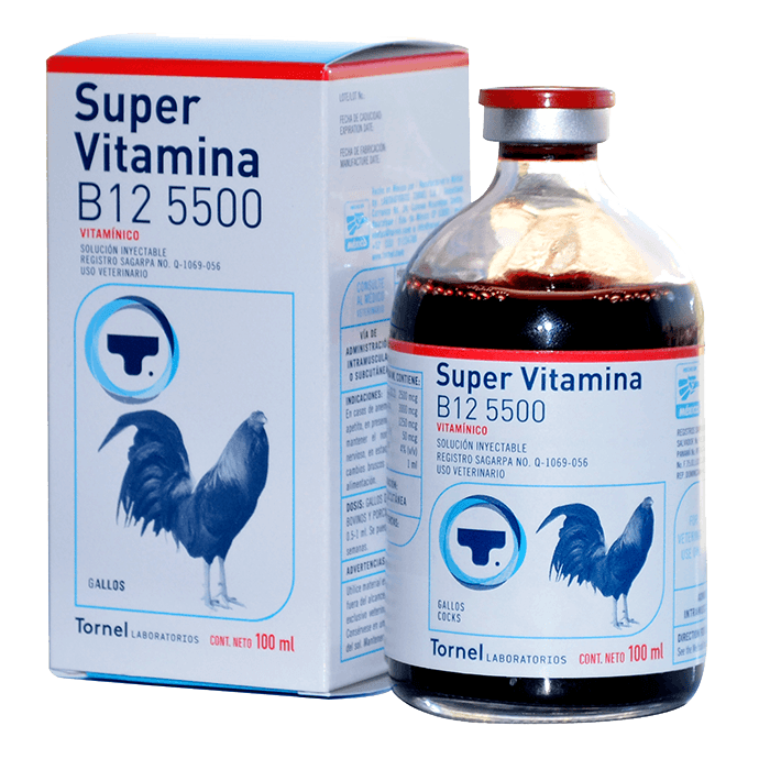 Super Vitamina B12 5500 (Gallos) Ampolla Inyectable